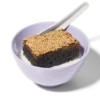 Black sesame cake with coco milk