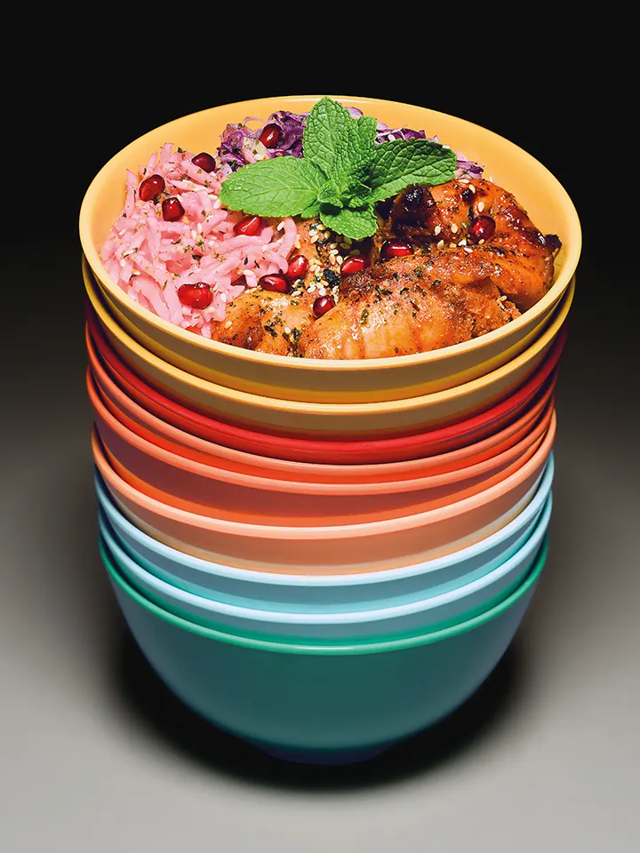 Chicken satay bowl